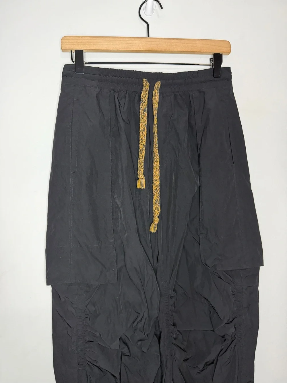 Free People Cool in Cargo Black Jogger Drawstring Track Pants size xsmall